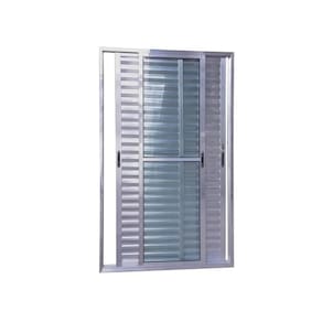 Porta Balcão 3 Folhas Veneziana 210x150 Brilhante Linha 25