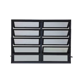 Vitro Basculante 2 Seções Preto 100x120 Linha 25 Jade