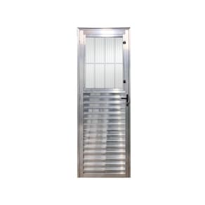 Porta Social Brilhante E 210x90 Linha 25 Esmeralda Vidro Canelado