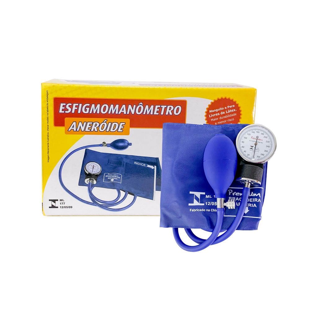 Aparelho Medidor De Pressão Esfigmomanômetro Premium