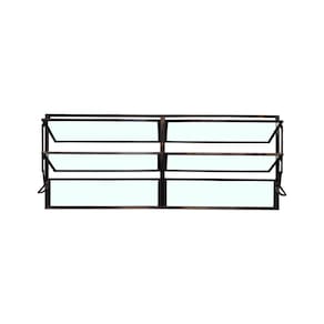 Vitro Basculante 2 Seções Preto 60x120 Linha Esmeralda Vidro Liso