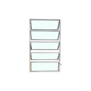 Vitro Basculante Branco 100x60 Linha Esmeralda Vidro Liso