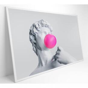 Quadro Ilustração David Com Babaloo Medidas 120x80 Cm Impressão Vidro Acrílico