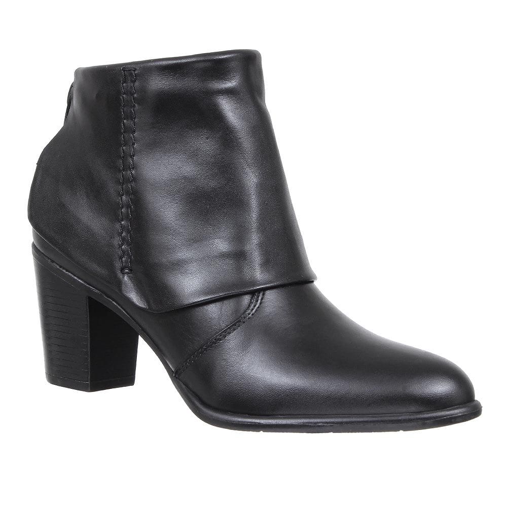 Bota de Couro Preta Feminina Cano Curto Cow Way 26746