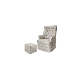 Poltrona Amamentação Balanço Alana c/Puff Reto TC-09 - Montanaris Decor