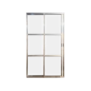 Porta Balcão 2 Folhas Vidro 210x150 Brilhante Linha 22