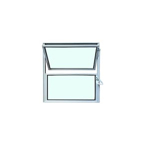 Vitro Basculante Branco 40x40 Linha Esmeralda Vidro Liso