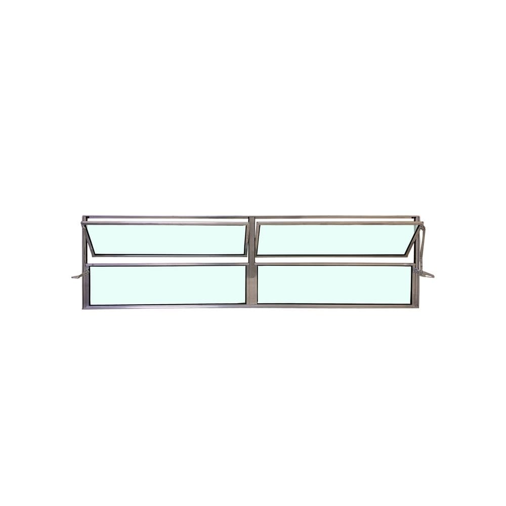 Vitro Basculante 2 Seções Brilhante 40x150 Linha Esmeralda Vidro Liso