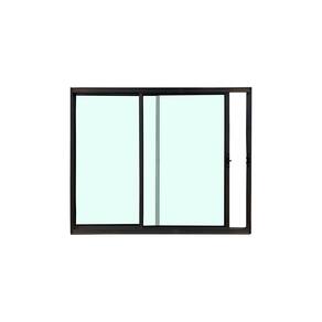 Janela 2 Folhas Preto 100x100 Linha 18 Esmeralda