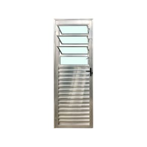 Porta Basculante Brilhante E 210x80 Linha 25 Esmeralda Vidro Liso