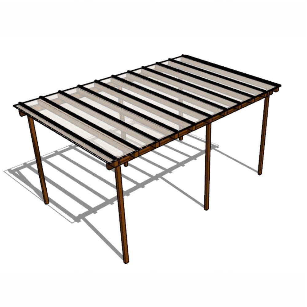 Kit Policarbonato Branco 4mm 5,00m X 2,00m - Perfis Naturais