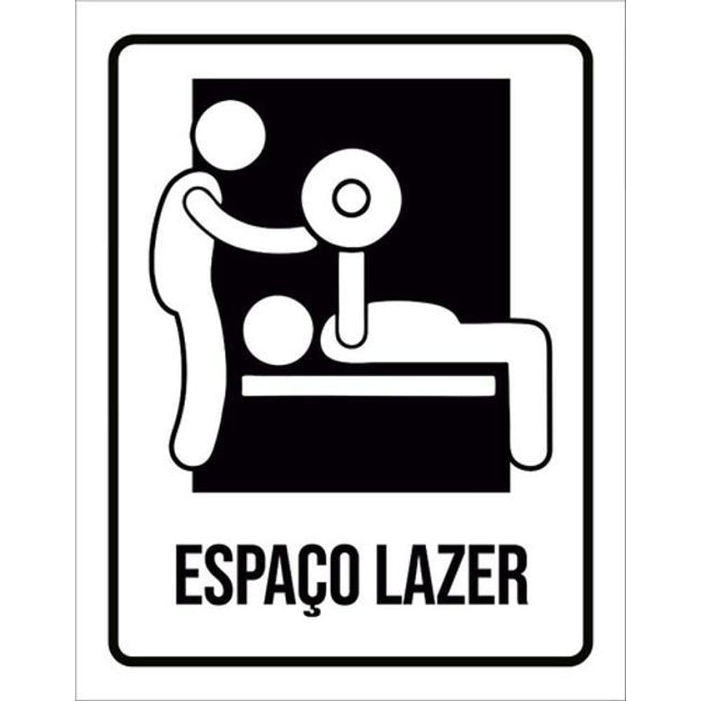 Kit 3 Placas Setor Espaço Lazer 36X46