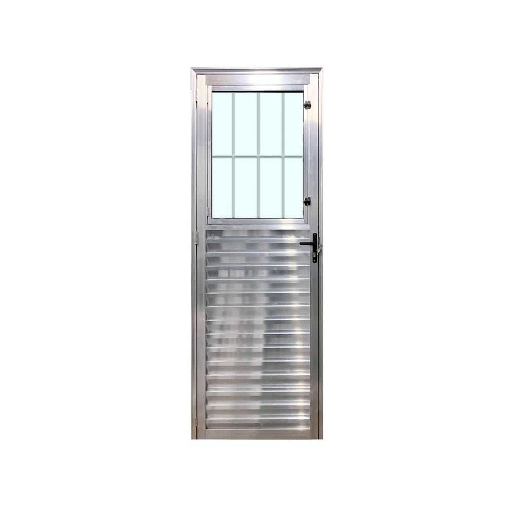 Porta Social Brilhante E 210x80 Linha 25 Esmeralda Vidro Liso
