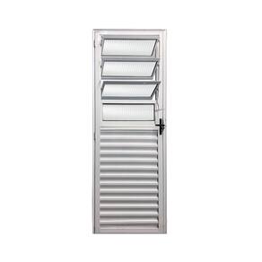 Porta Basculante Branco D 210x90 Linha 25 Esmeralda Vidro Canelado