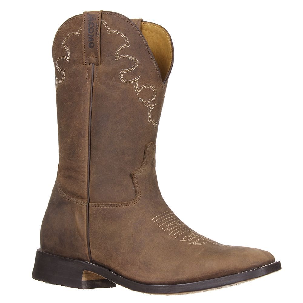 Bota Marrom Masculina Bico Quadrado Jácomo 32657