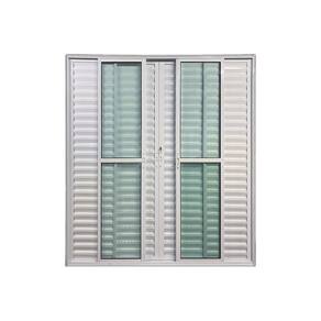 Porta Balcão 6 Folhas Veneziana 210x160 Branco Linha 25