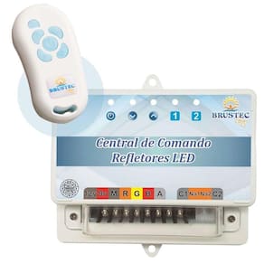 Central De Comando Luxo Rítmica Para Iluminação Colorida Rgb De Piscina 20A