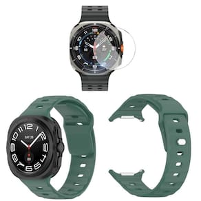Pulseira Silicone + Pelicula Vidro Para Galaxy Watch Ultra