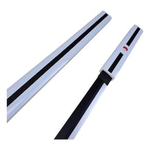 Katana Sasuke Uchiha Naruto Lâmina Bambu Branca Decoração