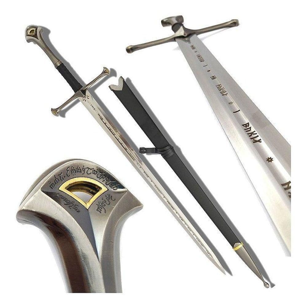 Espada Anduril Decorativa Bainha Lendária Senhor Dos Anéis