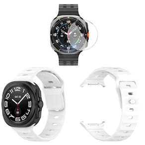 Pulseira Silicone + Pelicula Vidro Para Galaxy Watch Ultra