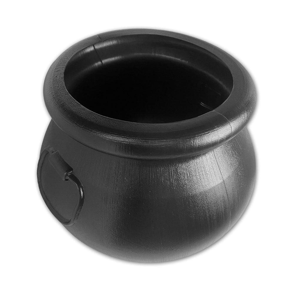 Balde Caldeirão De Bruxa Preto Em Plástico 22Cm Halloween