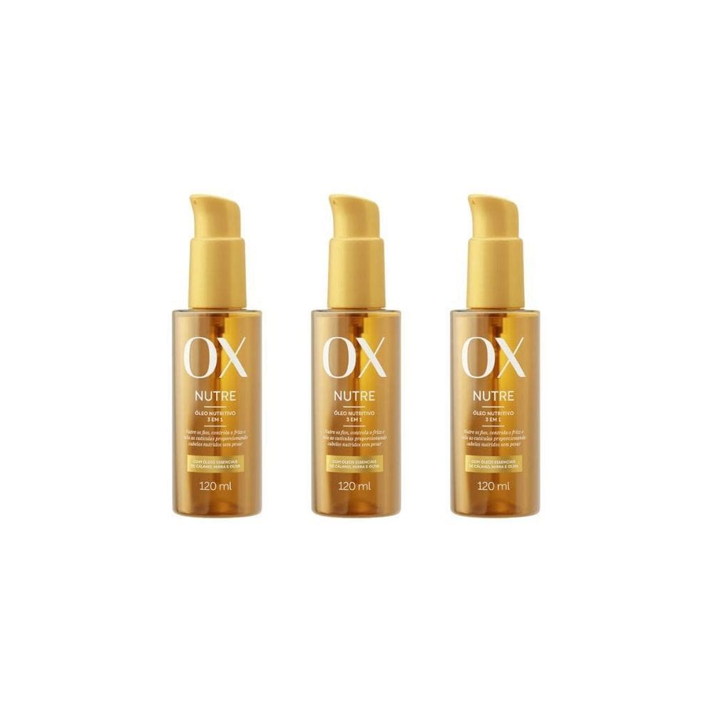 Oleo Ox Capilar Nutre 120Ml-Kit C/3Un