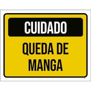 Kit 3 Placas Cuidado Queda De Manga 36X46
