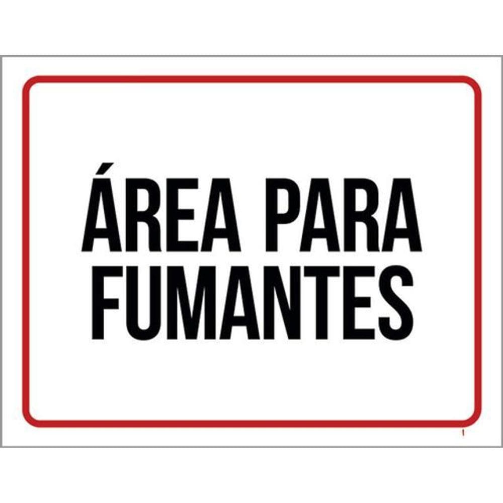 Kit 10 Placas De Área Para Fumantes 36X46