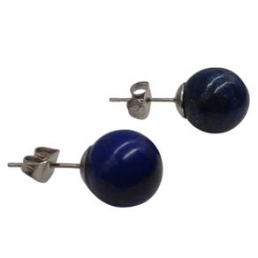 Brinco de Pedra Lápis Lazuli - 10mm