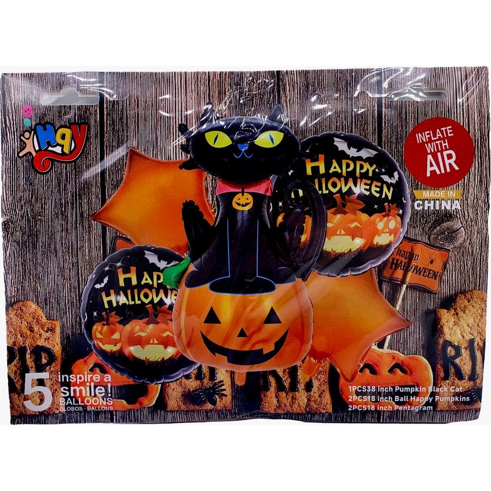 Balão Festa Halloween 6 (1 Kit De Balões Com 5 Unidades)