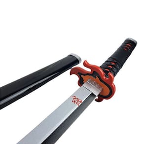 Katana Tanjiro V2 Rengoku Demon Slayer Lâmina Bambu Cosplay