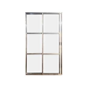 Porta Balcão 2 Folhas Vidro 210x120 Brilhante Linha 22