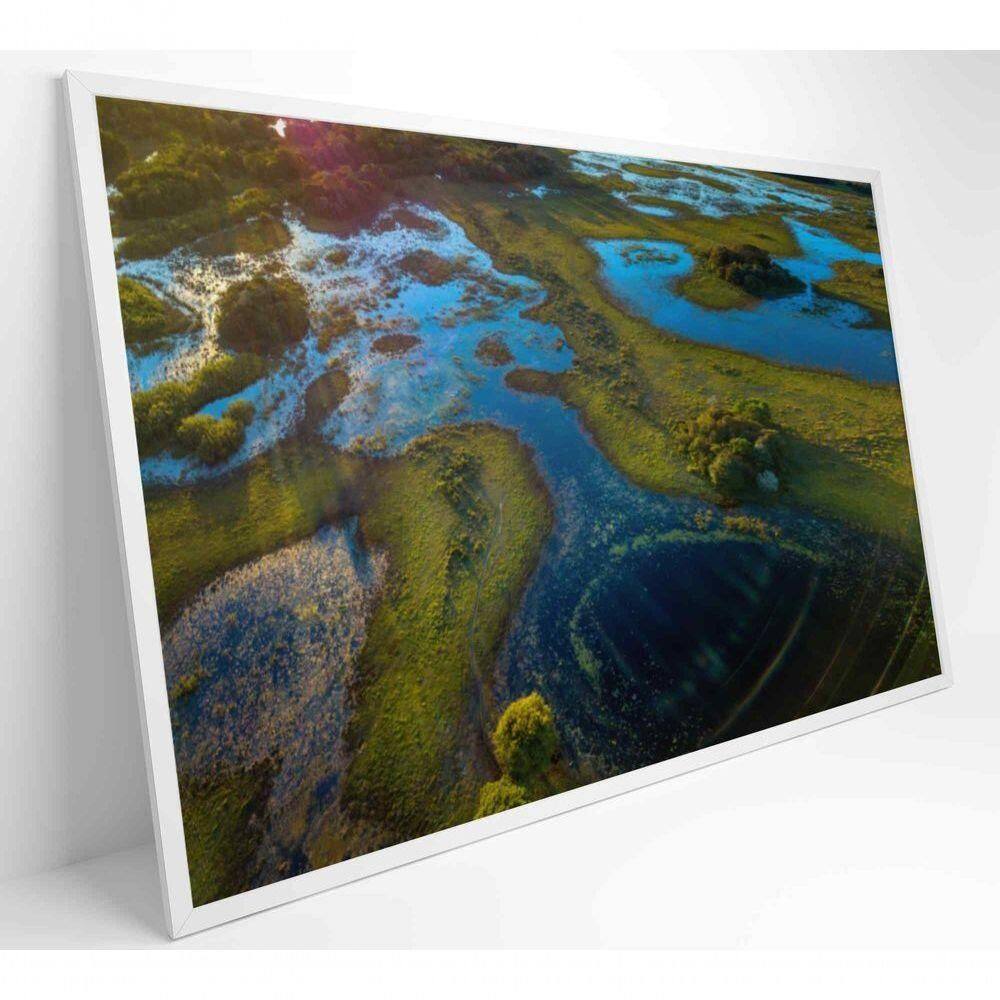 Quadro Lagos Inundadas No Pantanal Medidas 120x80 Cm Impressão Adesivo Fotográfico