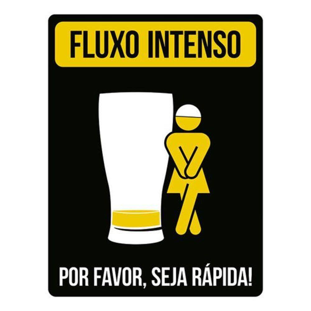 Placa Banheiro - Fluxo Intenso Feminino 36X46