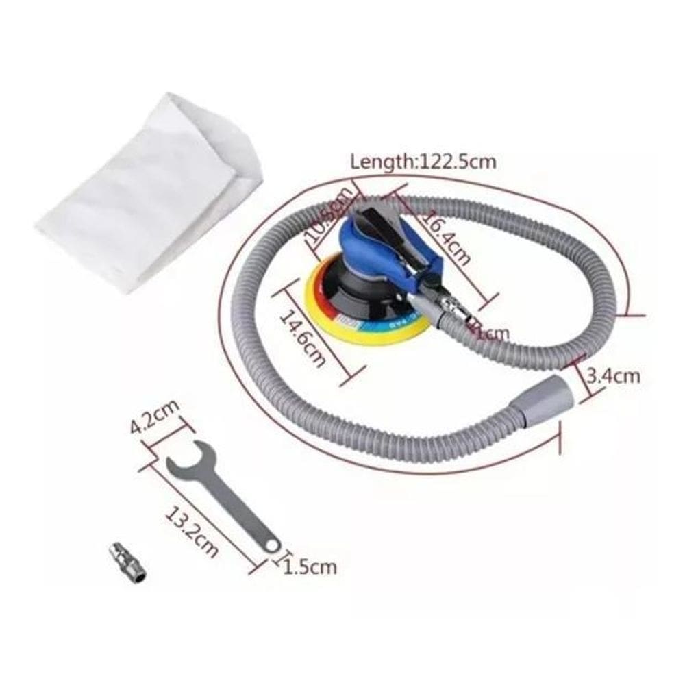 Lixadeira Pneumática Orbital Hookit Roquite