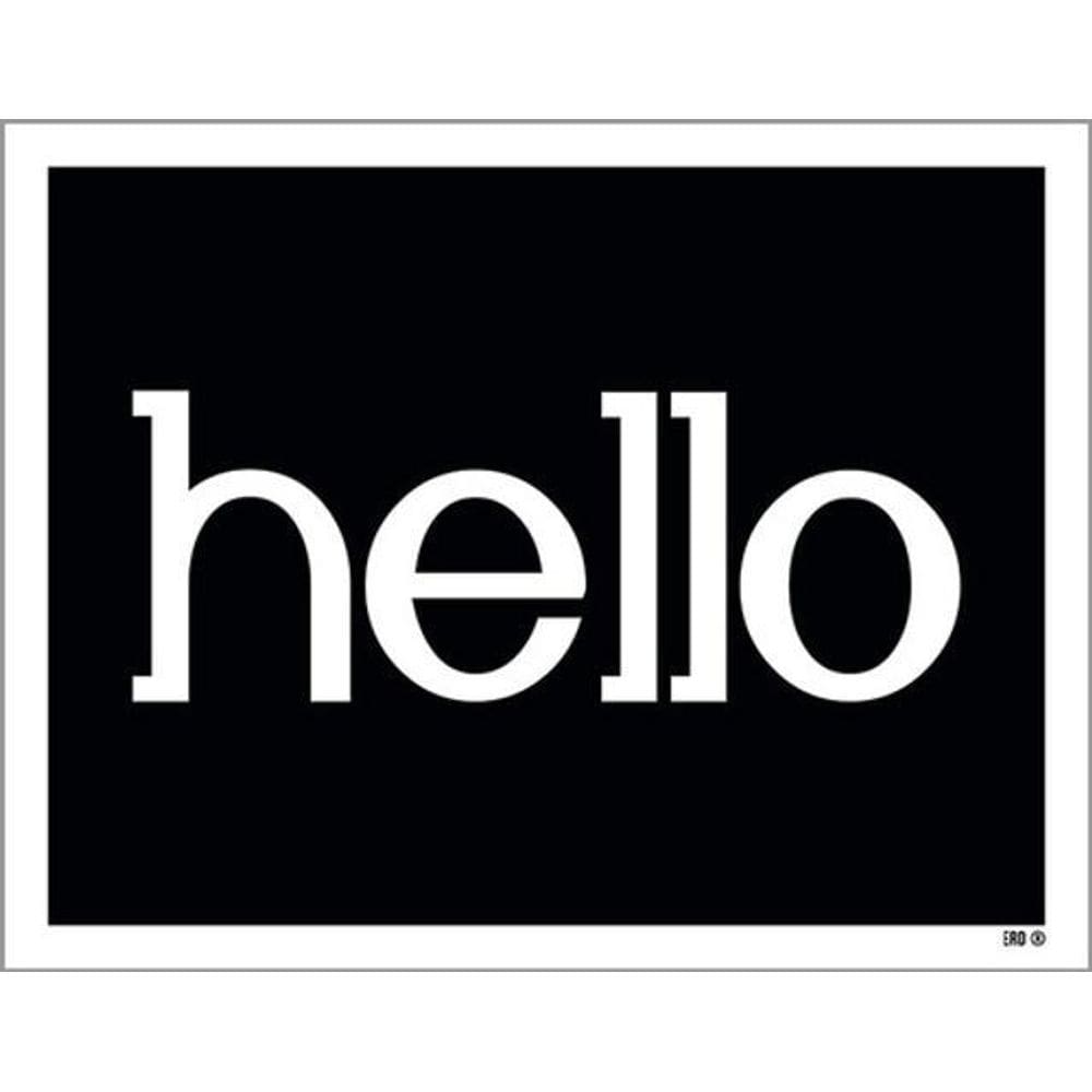 Kit 10 Placas Hello 36X46