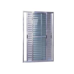 Porta Balcão 3 Folhas Veneziana 210x200 Brilhante Linha 25