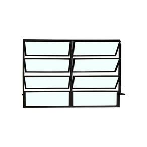 Vitro Basculante 2 Seções Preto 80x150 Linha Esmeralda Vidro Liso