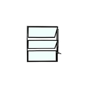 Vitro Basculante Preto 60x40 Linha Esmeralda Vidro Liso