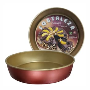 Assadeira Redonda 24cm Antiaderente Teflon Fortaleza