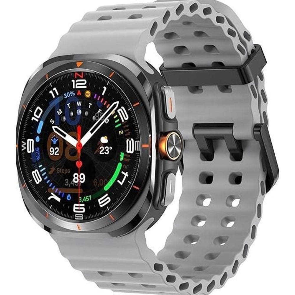 Pulseira De Silicone Para Samsung Galaxy Watch Ultra Cinza