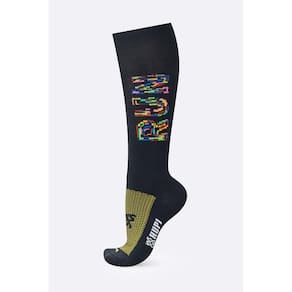 Meia HUPI Run Colors Preta Longa
