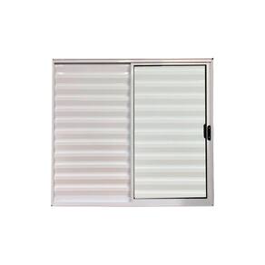 Veneziana 3 Folhas Branco 100x120 Linha 18 Esmeralda