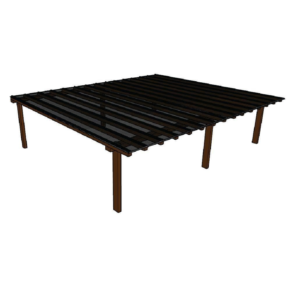 Kit Policarbonato Fume 4mm 7,00m X 6,00m - Perfis Naturais