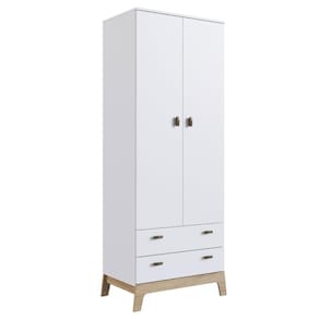 Guarda-Roupas Infantil 02 Portas e 02 Gavetas Branco Itapuã