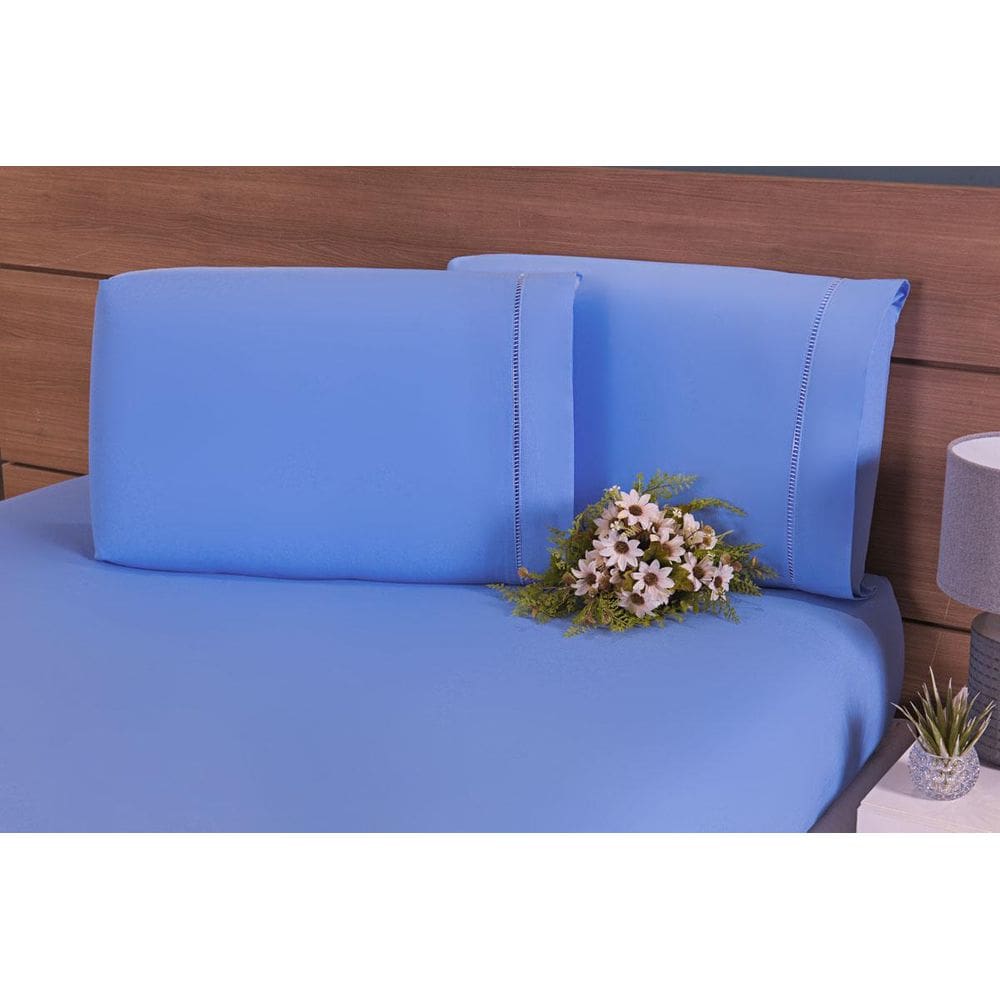 Kit 10 Fronhas 70X50Cm Percal 100% Algodão 180 Fios Ponto