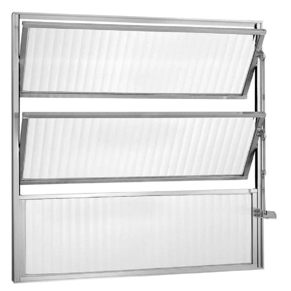 Janela de Aluminio Basculante 60x60cm Ecosul Branco