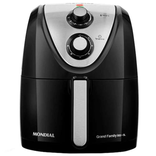 Fritadeira Air Fryer Mondial Family 5L 1900W Afn-50 - 2037-04 Preto/Inox 220 Volts - 220V