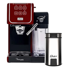 Kit Cafeteira Primalatte Touch Red E Moedor De Café Oster - 127v 127v